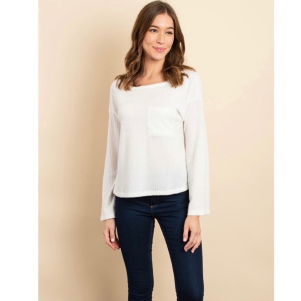 🆕 Babydoll Longsleeve White Top 🆕